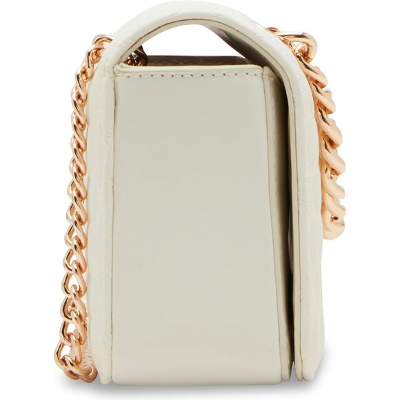 Crossbody Bag Polyester Flap Ruched Chain Swag Compact for Women - Picture 4 of 6